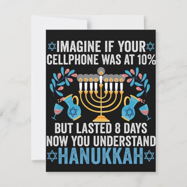 Imagine If Your Cell Phone Was At 10% But Lasted 8 Mitteilungskarte (Vorderseite)