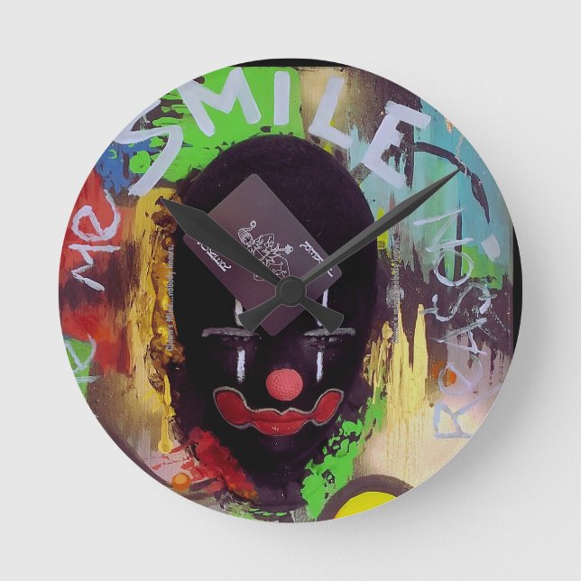 Imagine Runde Wanduhr (Vorderseite)