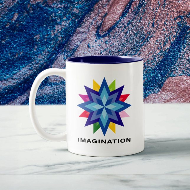 Imagine Star Zweifarbige Tasse (Von Creator hochgeladen)
