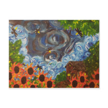 "Imaging by Van Gogh" Postkartenart Print
