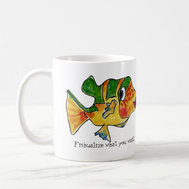 ImaginOCEAN Cartoon Box Fisch Tasse (Links)