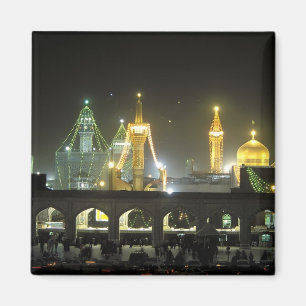Imam Reza Shrine Complex in der Nacht, Mashhad, Magnet