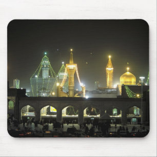 Imam Reza Shrine Complex in der Nacht, Mashhad, Mousepad