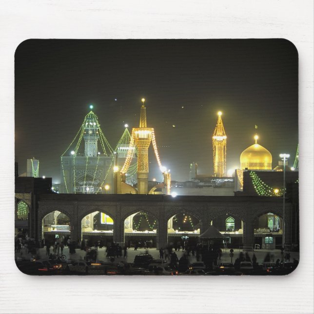 Imam Reza Shrine Complex in der Nacht, Mashhad, Mousepad (Vorne)