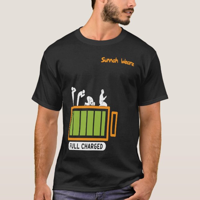 Iman Charge Islamischer Muslim T-Shirt (Vorderseite)