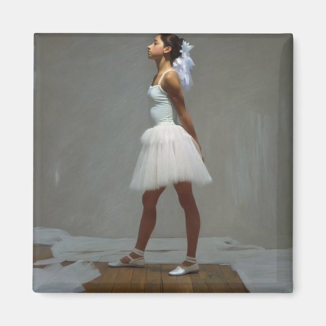 Iman con bailarina inspirada por Degas Magnet (Vorne)