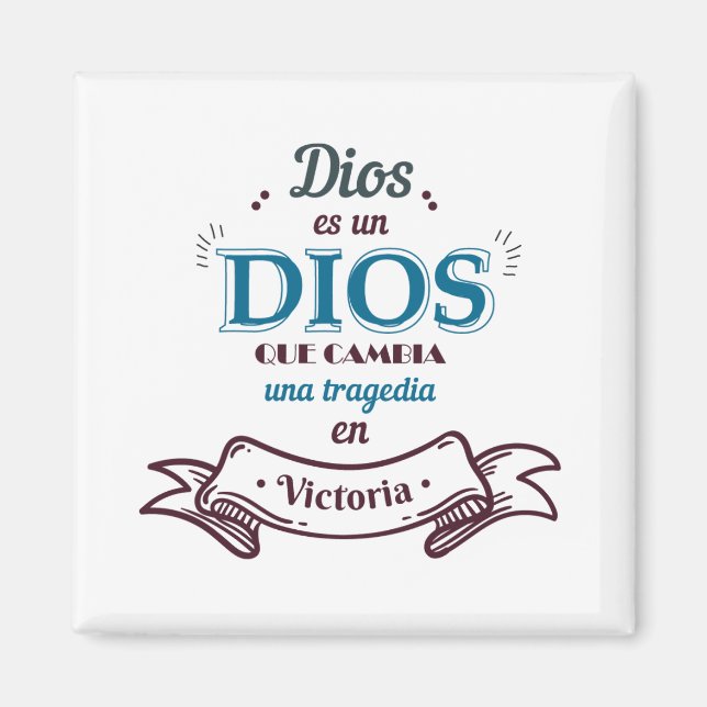 Imán Cuadrado Decorativo Magnet (Vorne)