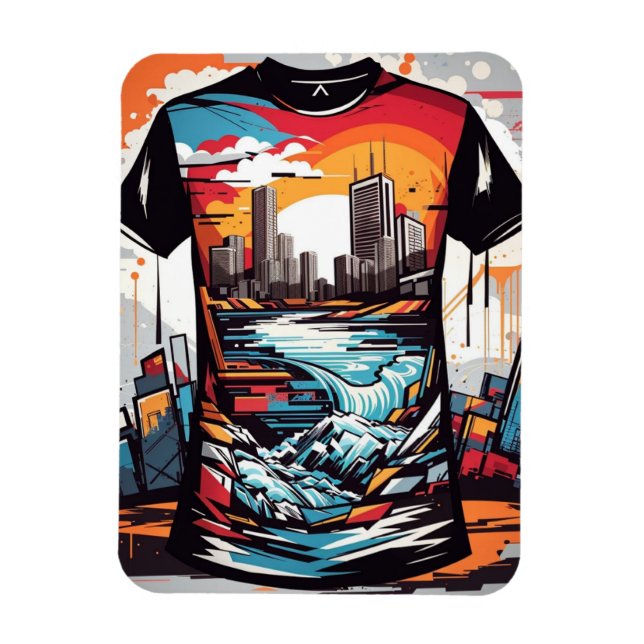 Imán flexible, Nueva York, graffiti Magnet (Vertikal)