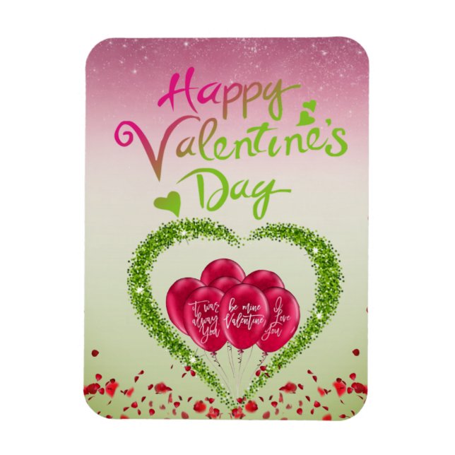 Imán flexible San Valentín con corazón Magnet (Vertikal)