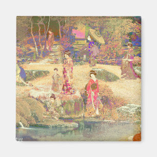 Imán Japanischer Garten II / gewaschene Edition Magnet