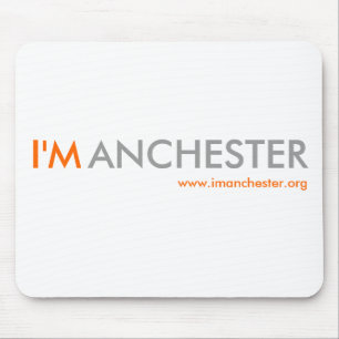 I'Manchester Mäusematte (weiß) Mousepad