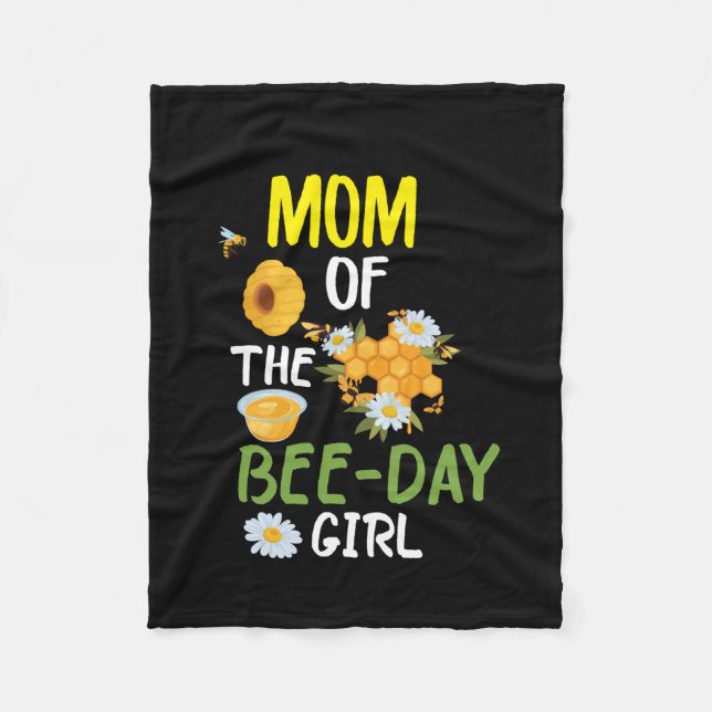 Imbiss Art Mama der Bienen 2 Fleecedecke (Vorderseite)