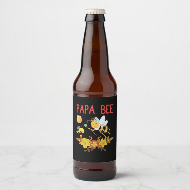 Imbiss Art Papa Bierflaschenetikett (Vorderseite)