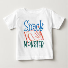 Imbiss Monster Funny und Niedliches Baby White