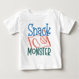 Imbiss Monster Funny und Niedliches Baby White T-shirt