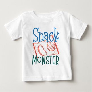 Imbiss Monster Funny und Niedliches Baby White T-shirt