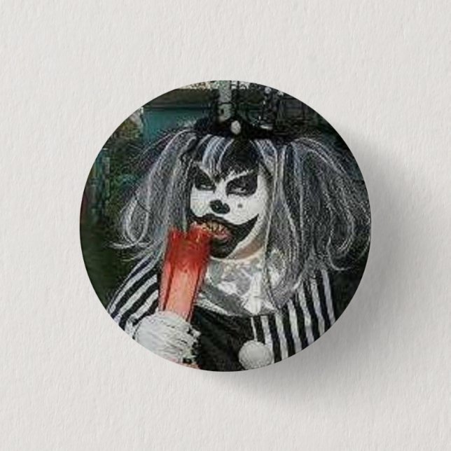 Imbisszeit mit Taffy das Klown Button (Vorderseite)