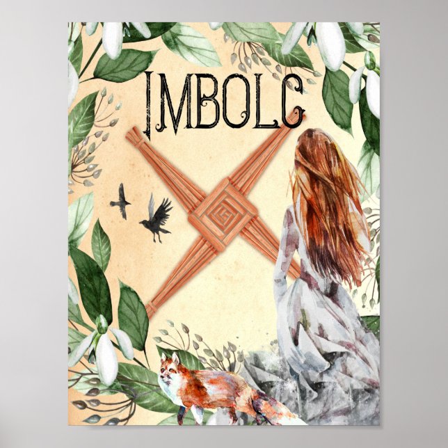IMBOLC, CANDLEMAS WICCAN SABBAT POSTER (Vorne)
