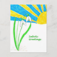 Imbolc Greetings Postcard