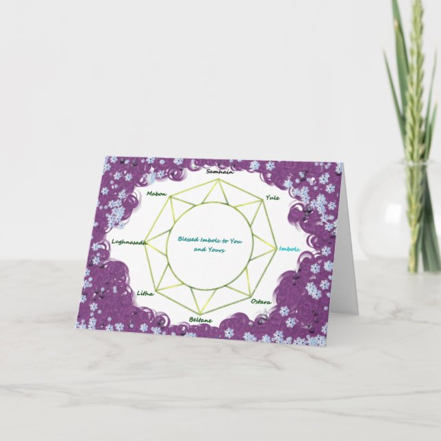 Imbolc Gruß-Karte Karte (Vorderseite)