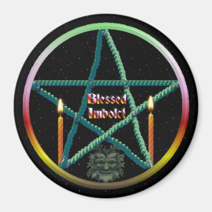 Imbolc-Pentagramm Magnet