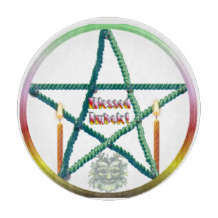 Imbolc-Pentagramm Schneidebrett