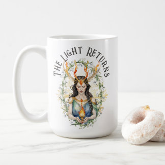 Imbolc Wiccan Goddess Flame & Snowdrop Blume Kaffeetasse