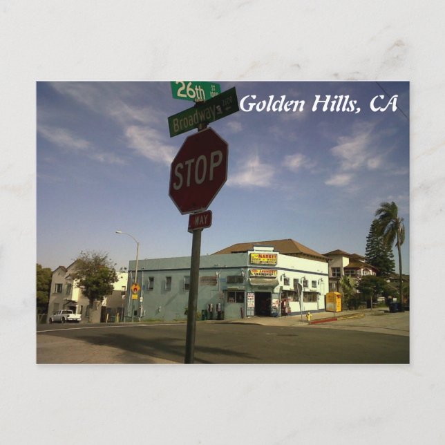 IMG00545-20110602-1659, Golden Hills, CA Postkarte (Vorderseite)