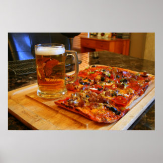 IMG_0012 Pizza und Bier Poster