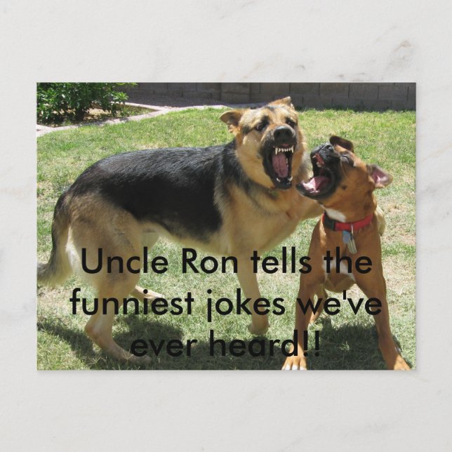 IMG_2252, Uncle Ron erzählt die lustigsten Witze,  Postkarte (Vorderseite)