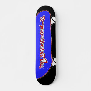 Imgskateboards (Skateboard) - blau & rot Skateboard