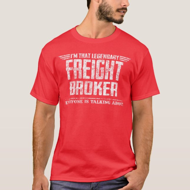 Imhat Legendärer Frachtmakler Retro T-Shirt (Vorderseite)