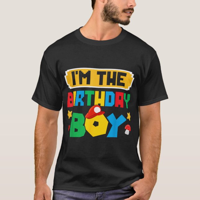 Imhe Birthday Boy Game Gaming Family Matchings boy T-Shirt (Vorderseite)