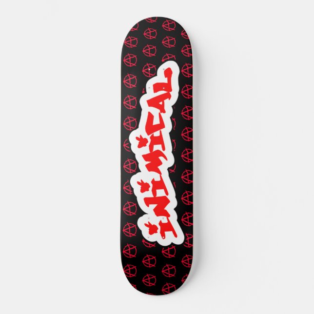 Imical Anarchy Symbol Skateboard (Vorderseite)