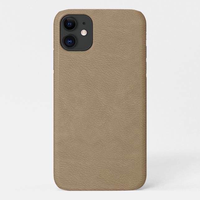 Imitat-Beige-Leder Case-Mate iPhone Hülle (Rückseite)