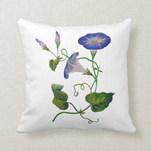 Imitat bestickt mit blauem Morgengrauen Kissen