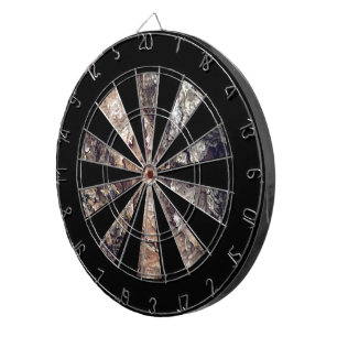 Imitat Brauner Graubaum Bark Textur Dartscheibe