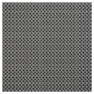 Imitat Chainmail schwarzer und grauer Stoff