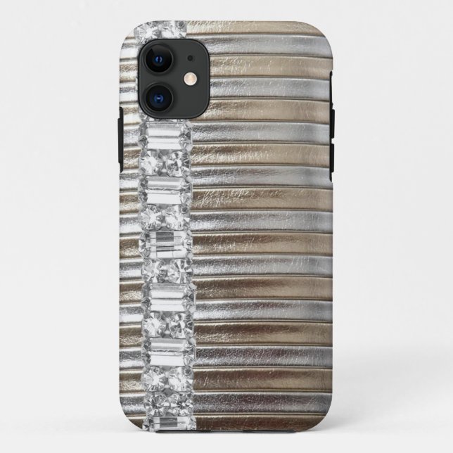 Imitat der Kristall Silber u. des Goldes überzieht Case-Mate iPhone Hülle (Rückseite)