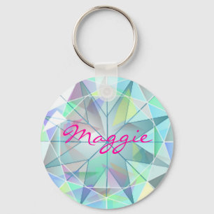 Imitat-diamante de imitación-Edelstein Bling Schlüsselanhänger