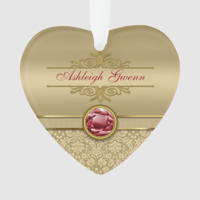 Imitat-dunkler karminroter roter ornament (Vorderseite)