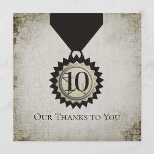 Imitat gealterte einladung