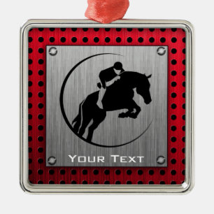 Imitat gebürsteter Aluminiumreiter Ornament Aus Metall