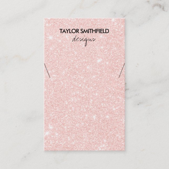 Imitat-Glitzer-Netzwerkanzeige Visitenkarte (Vorderseite)