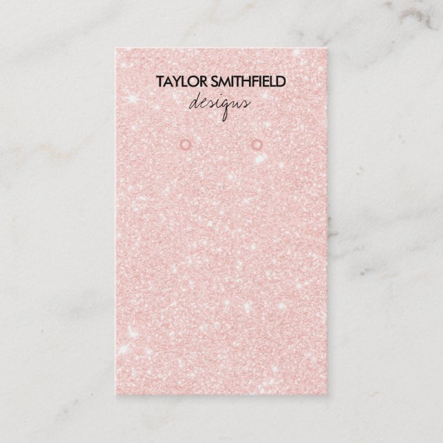 Imitat-Glitzer-Verursacheranzeige Visitenkarte (Vorderseite)