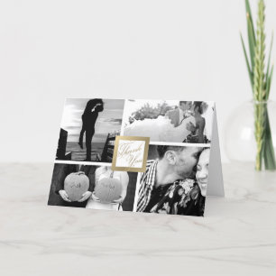 Imitat-Gold danken Ihnen Foto-Karte der Dankeskarte
