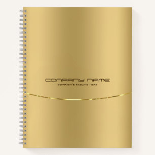 Imitat Gold Stainless Steel Look Notizbuch