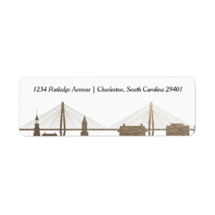 Imitat-Goldaufkleber Charlestons South Carolina