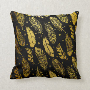 Imitat-Goldfeder-Stammes- Muster-Kissen Kissen