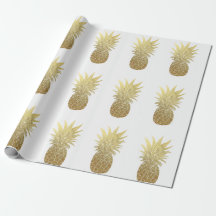 Imitat-Goldfolien-Ananas-Verpackungs-Papier